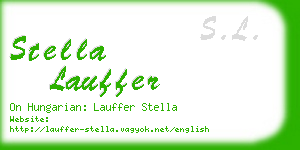 stella lauffer business card